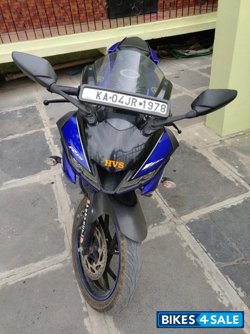 Blue Yamaha YZF R15 V3