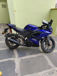 Blue Yamaha YZF R15 V3