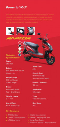 Techo Electra Raptor 2021 Model