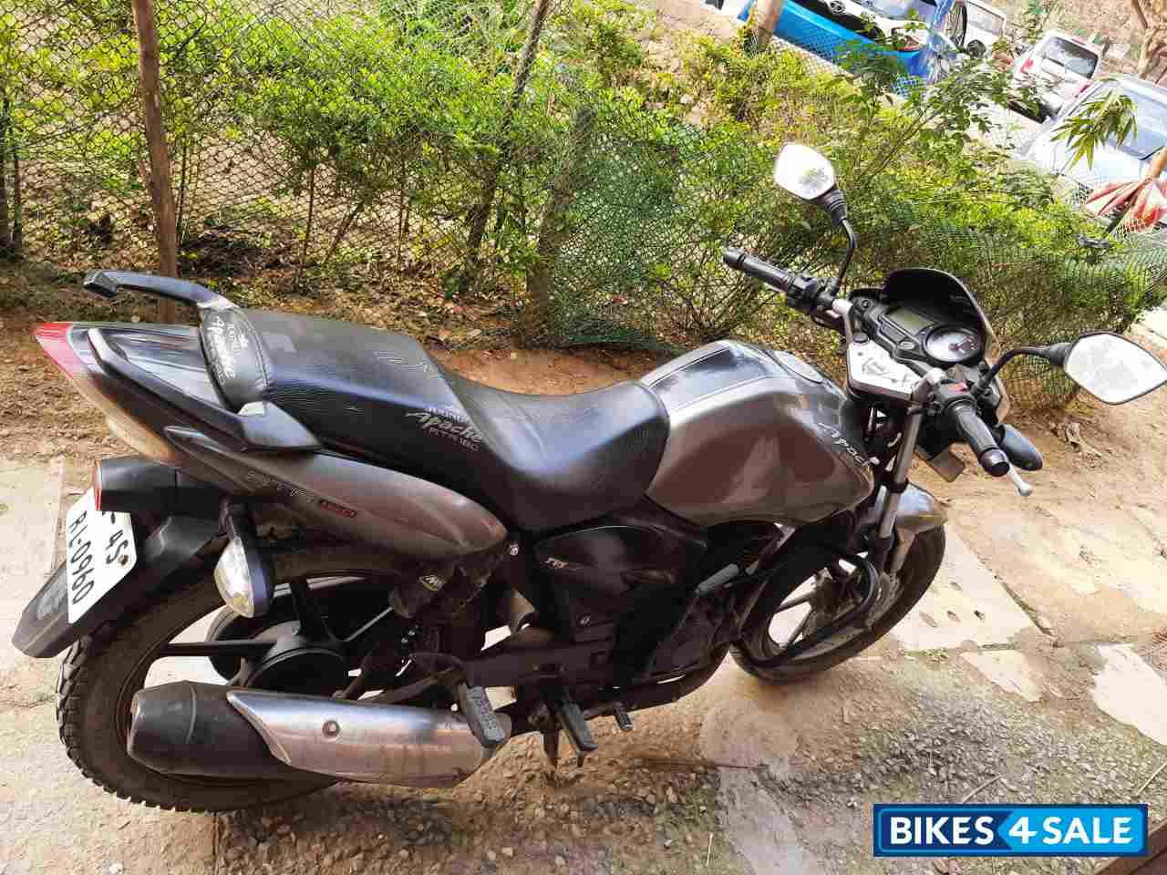 Grey TVS Apache RTR 160