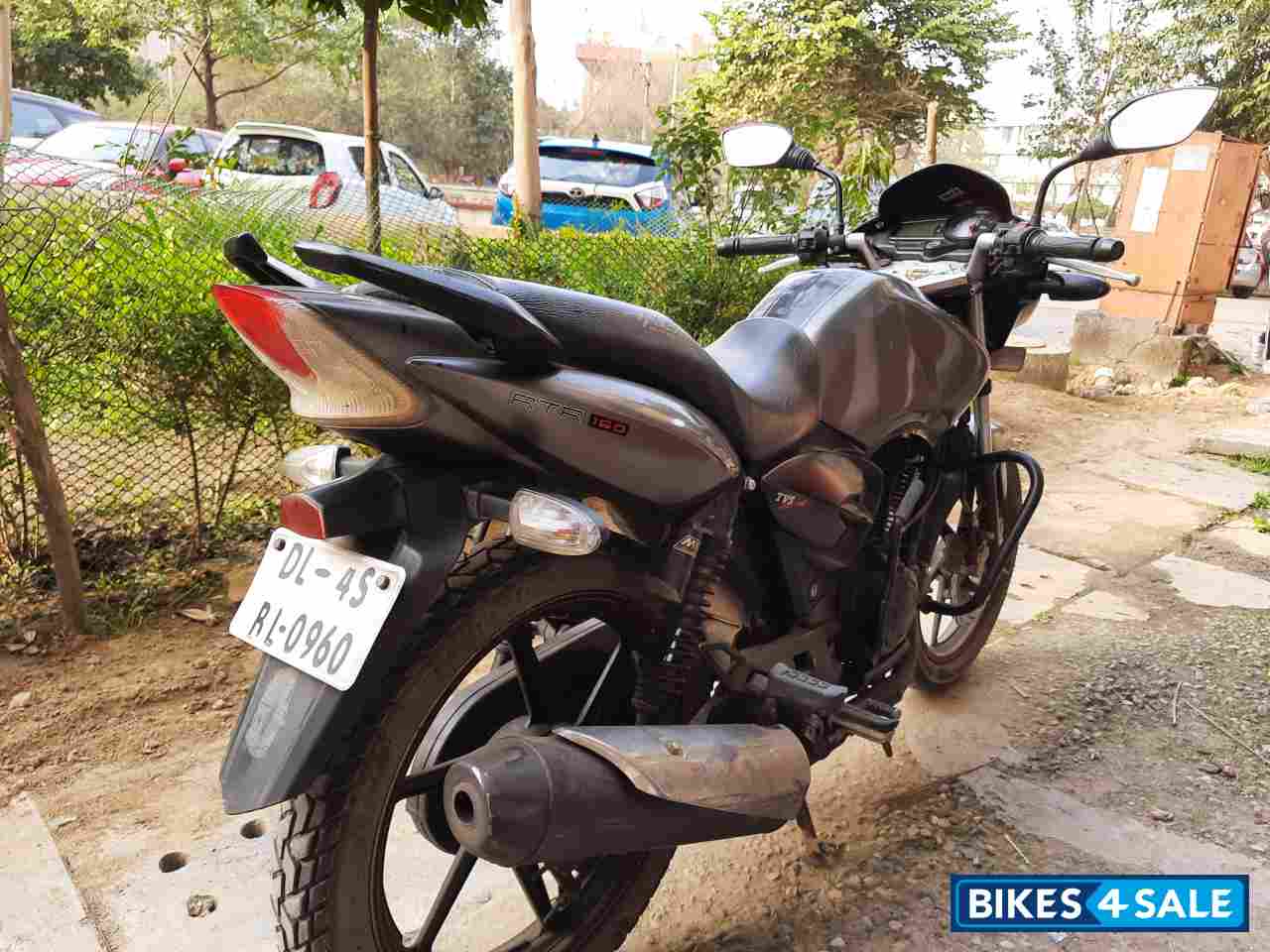Grey TVS Apache RTR 160