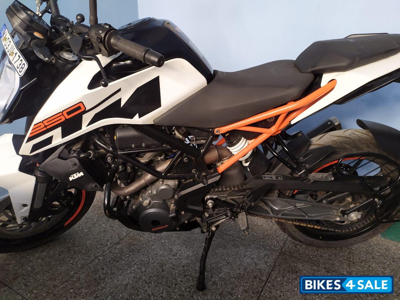 Black, White And Red KTM Duke 250