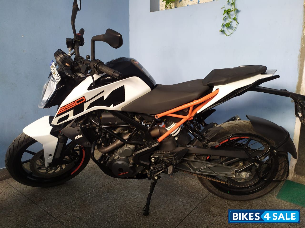 Black, White And Red KTM Duke 250