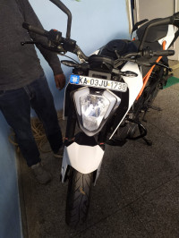 Black, White And Red KTM Duke 250