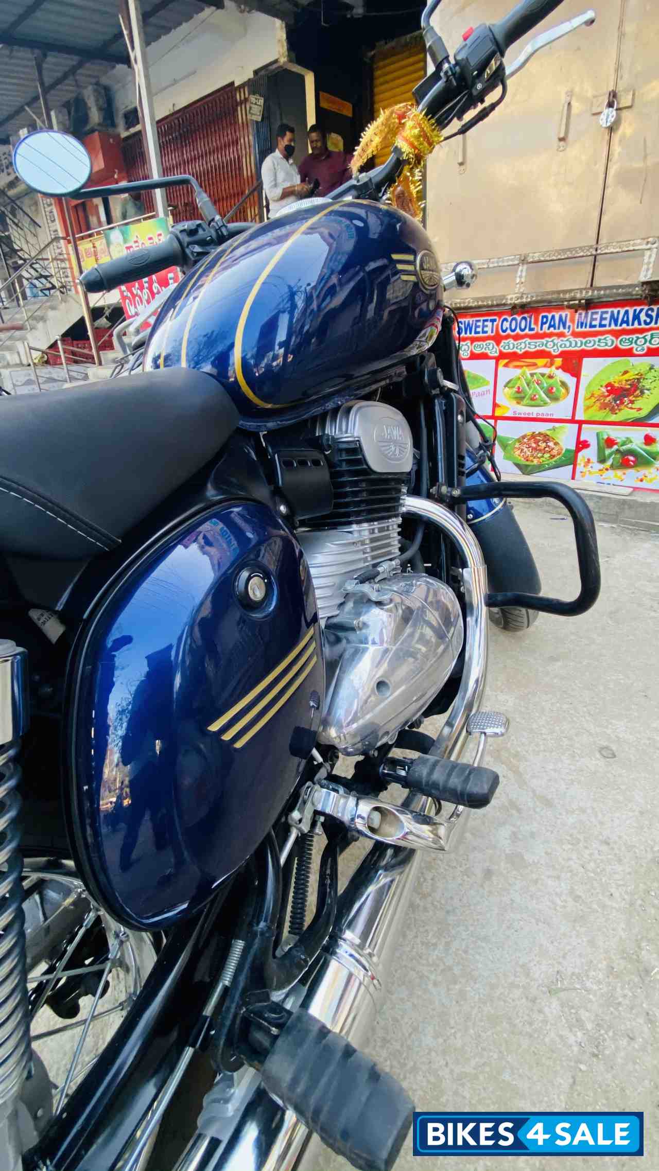 Nebula Blue Glossy Jawa forty two BS6