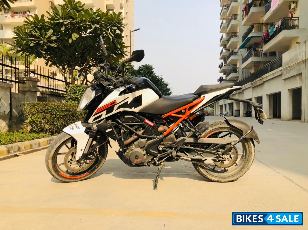 White KTM Duke 250 White KTM Duke 250