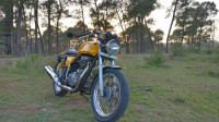 Yellow Royal Enfield Continental GT 535