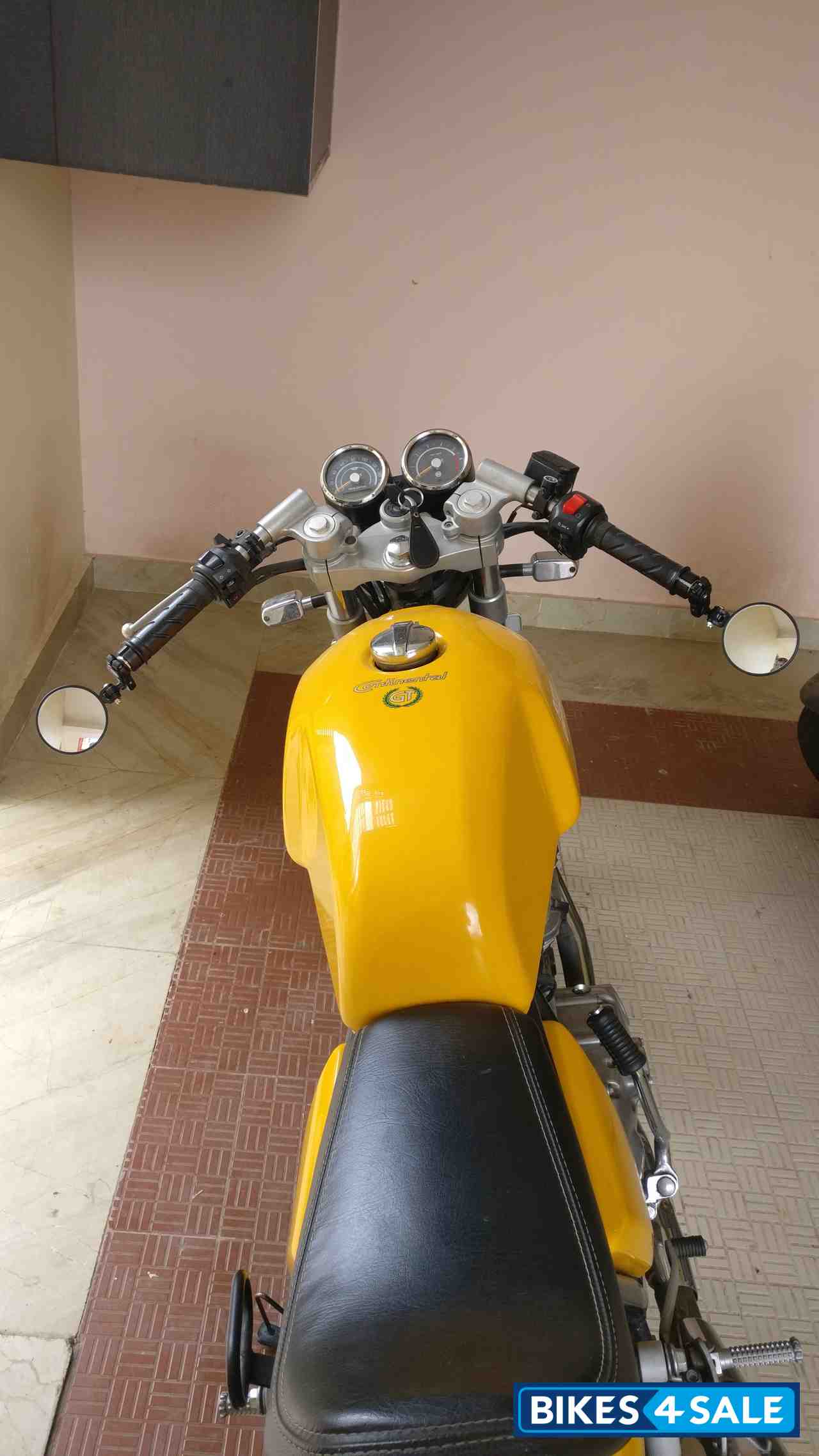 Yellow Royal Enfield Continental GT 535