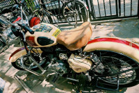 Tan Royal Enfield Classic 500