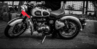 Tan Royal Enfield Classic 500