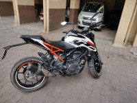 White KTM Duke 250