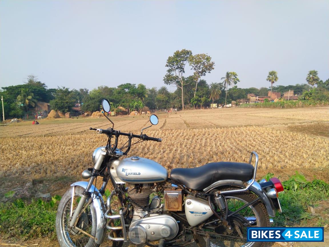 Silver Royal Enfield Bullet Electra