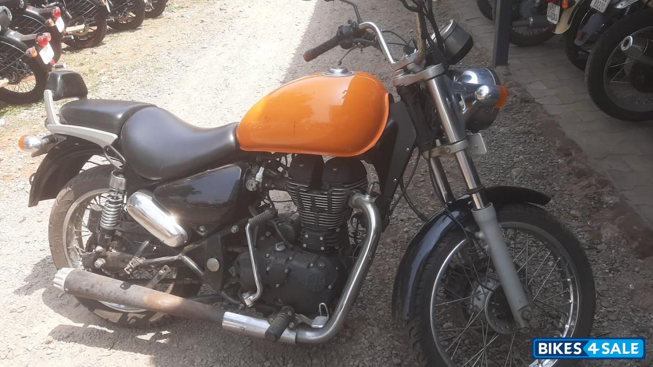 Orange Royal Enfield Thunderbird 500