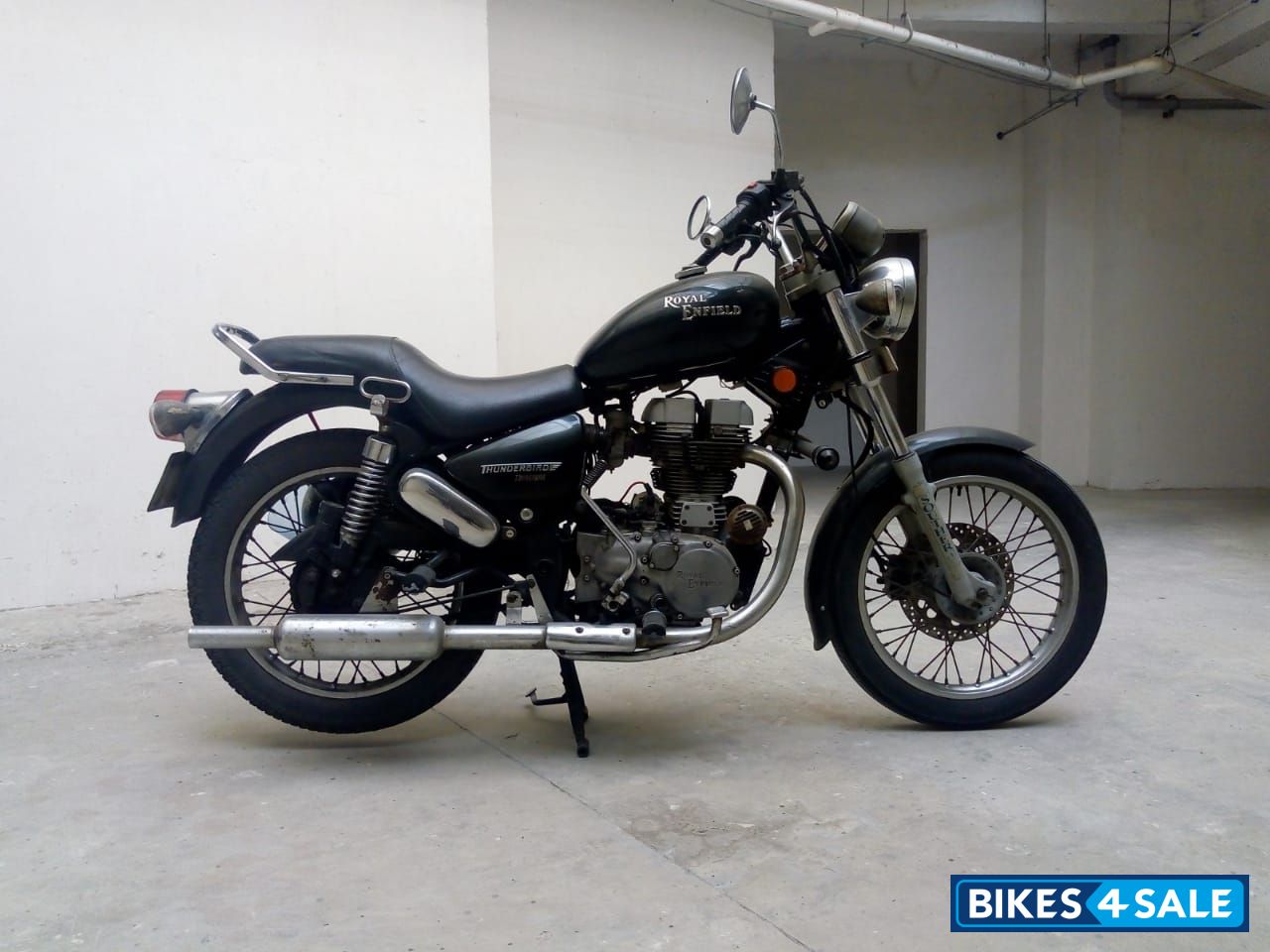 Black Royal Enfield Thunderbird