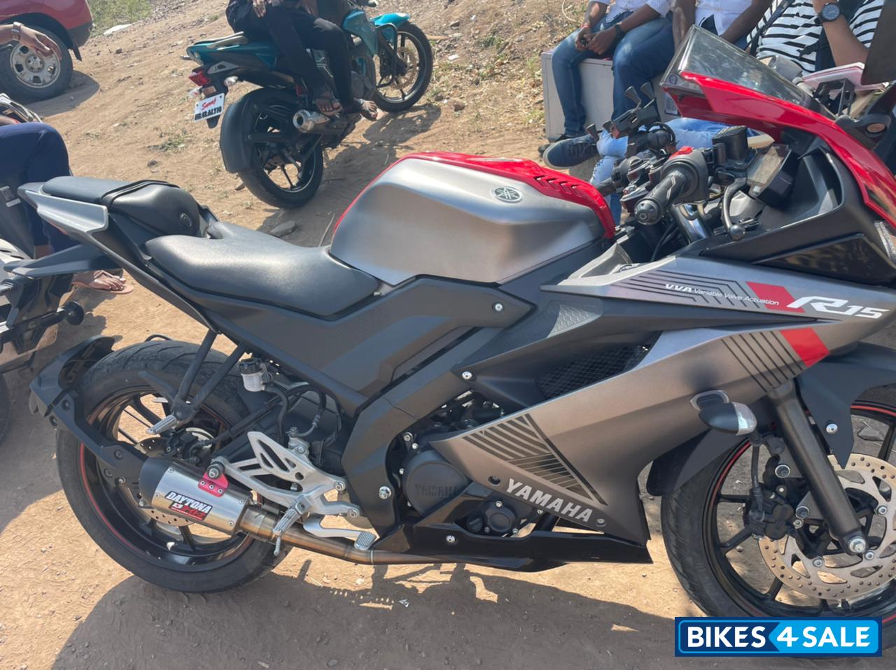 Grey Red Yamaha YZF R15 V3