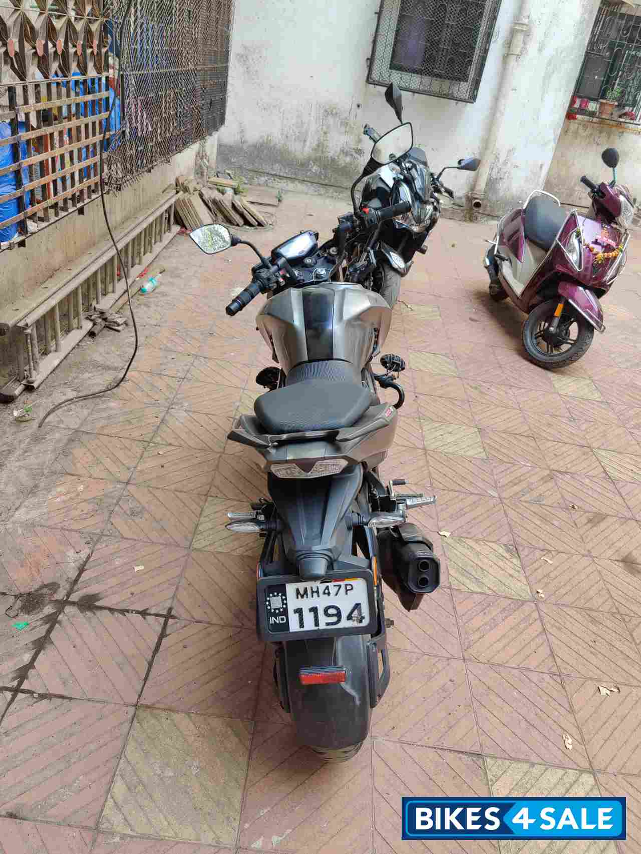 Matte Grey TVS Apache RTR 200 4V