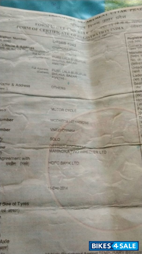 Multi Colour Mahindra Centuro Rockstar