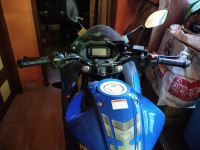 Blue Suzuki Gixxer SF Fi