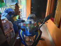 Blue Suzuki Gixxer SF Fi