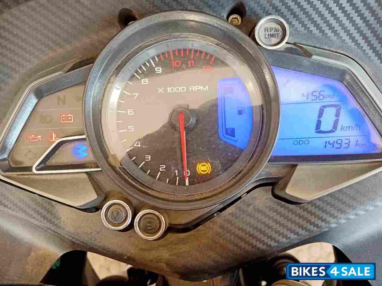 Graphite Black Bajaj Pulsar RS 200 ABS