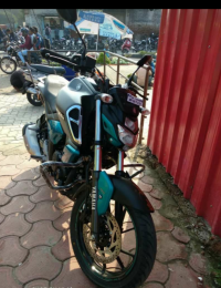 Grey Cyan7 Yamaha FZ-S FI V3