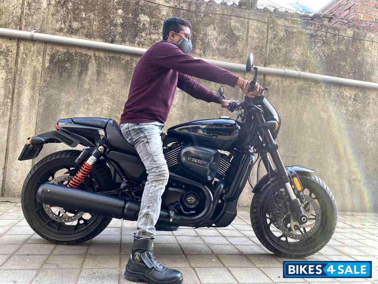 Black Harley Davidson Street Rod