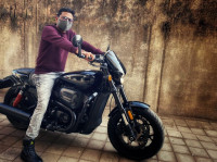 Black Harley Davidson Street Rod