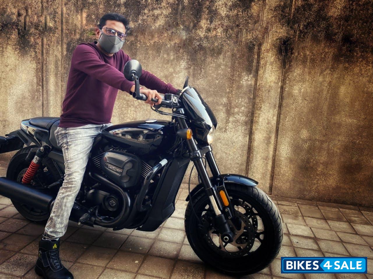 Black Harley Davidson Street Rod