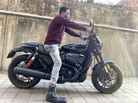 Black Harley Davidson Street Rod