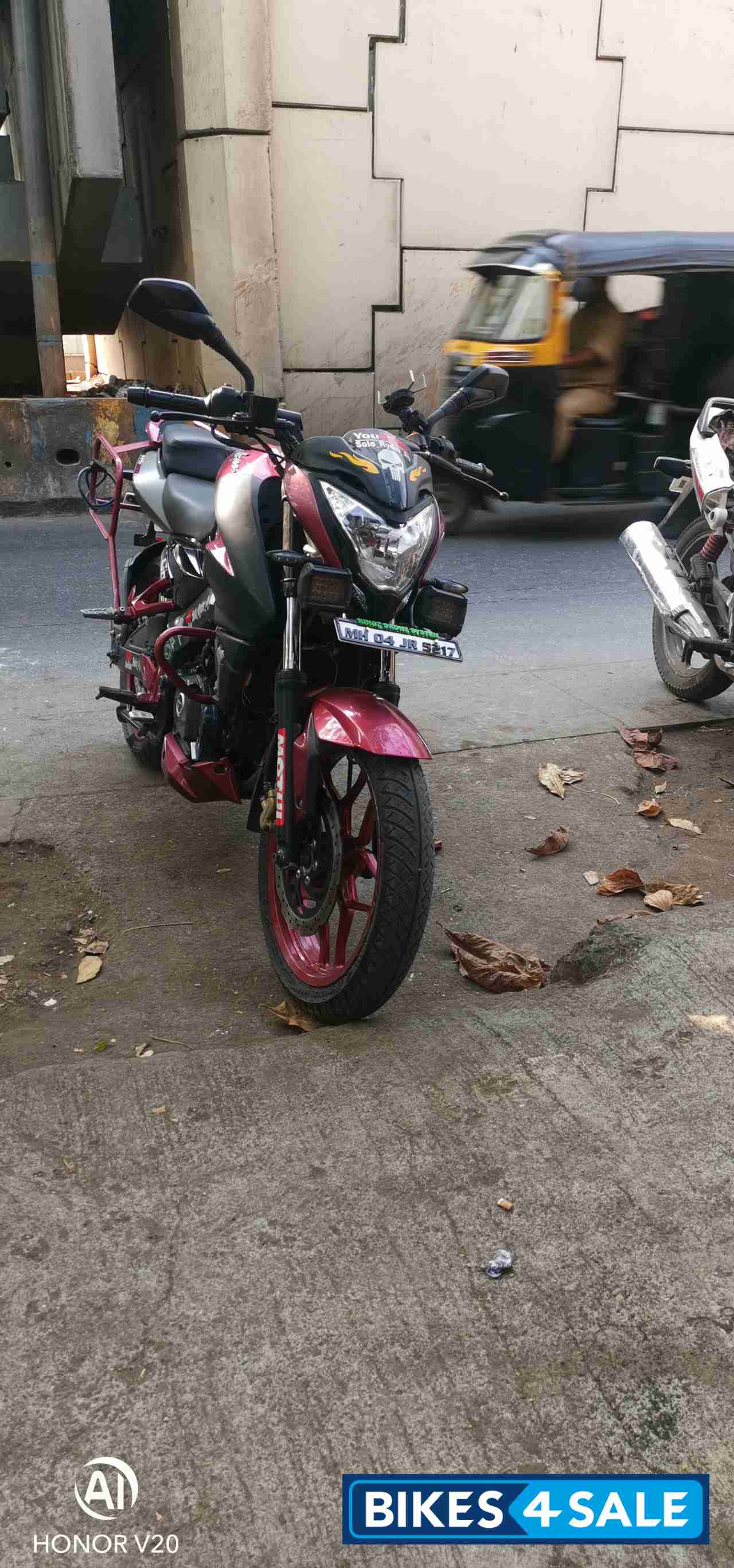 Maroon Bajaj Pulsar 200 NS