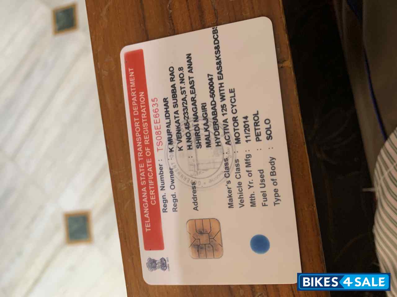 Blue Honda Activa 125