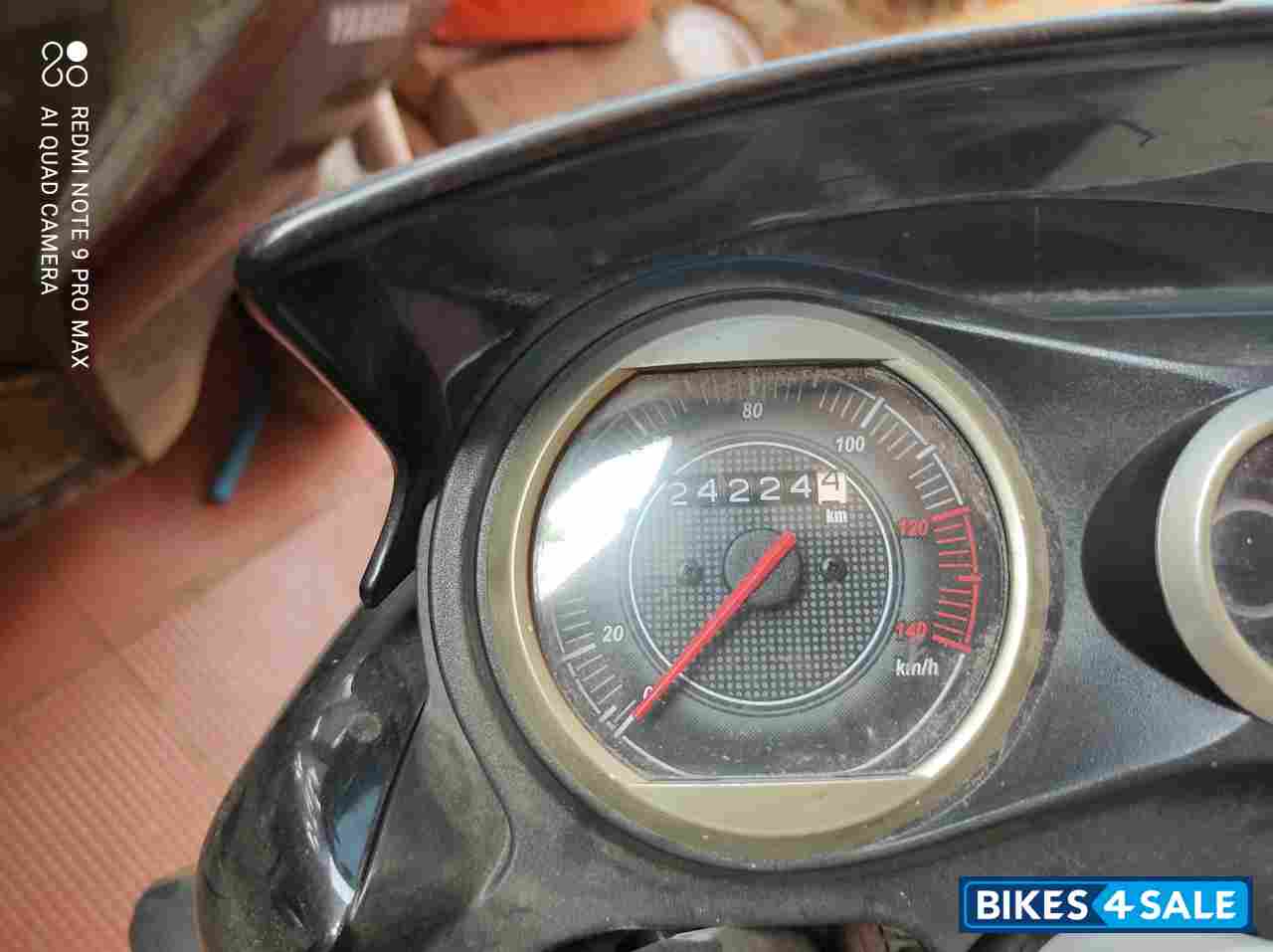 Black With Red Bajaj V15