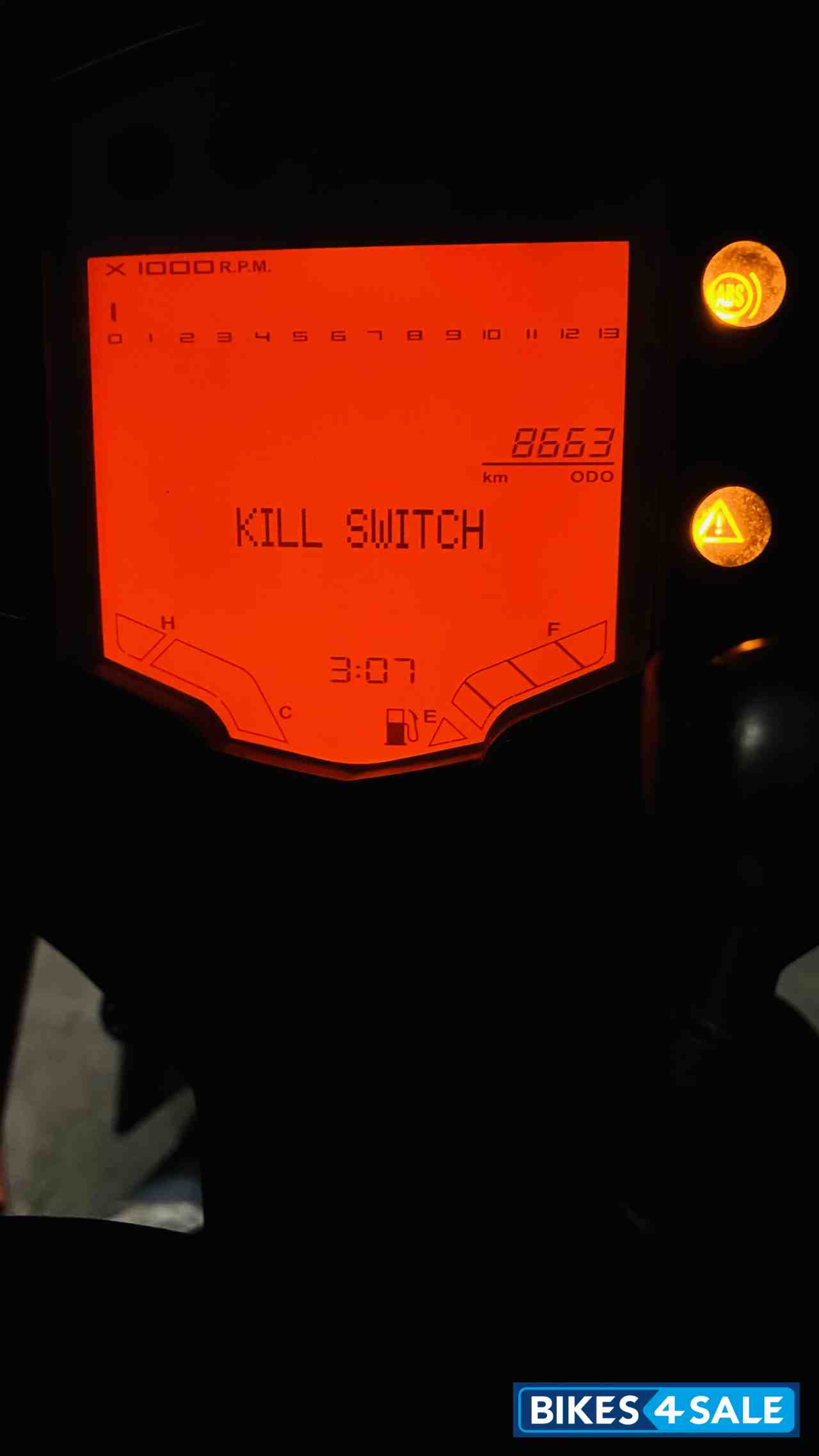 Black/orange KTM RC 390