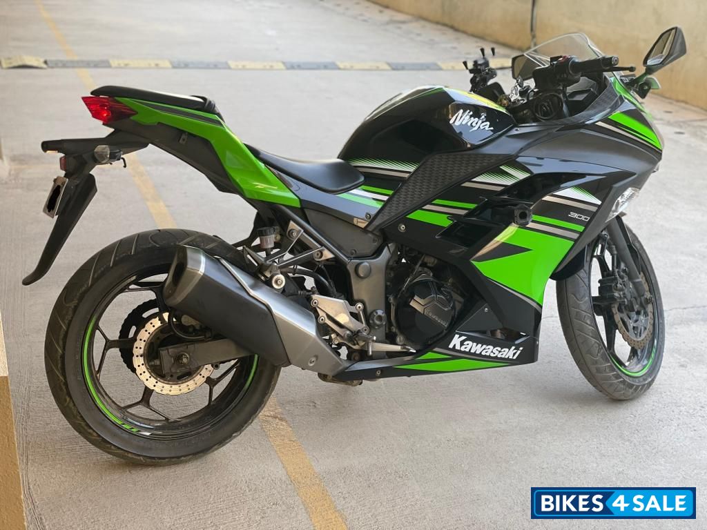 Black And Green Kawasaki Ninja 300R