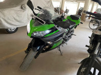 Black And Green Kawasaki Ninja 300R