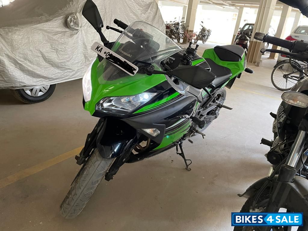 Black And Green Kawasaki Ninja 300R