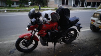 Red And Black Suzuki Gixxer 150