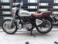 Silver Royal Enfield Bullet Electra Twinspark