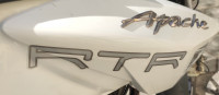 White TVS Apache RTR 180 ABS