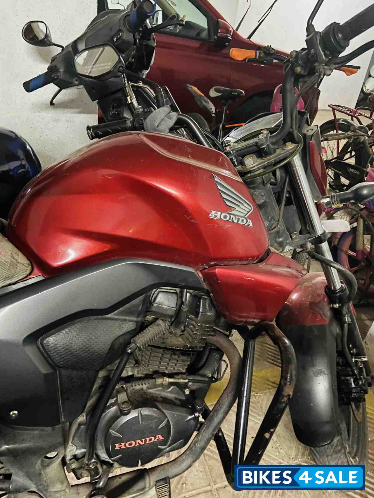 Red Honda CB Trigger