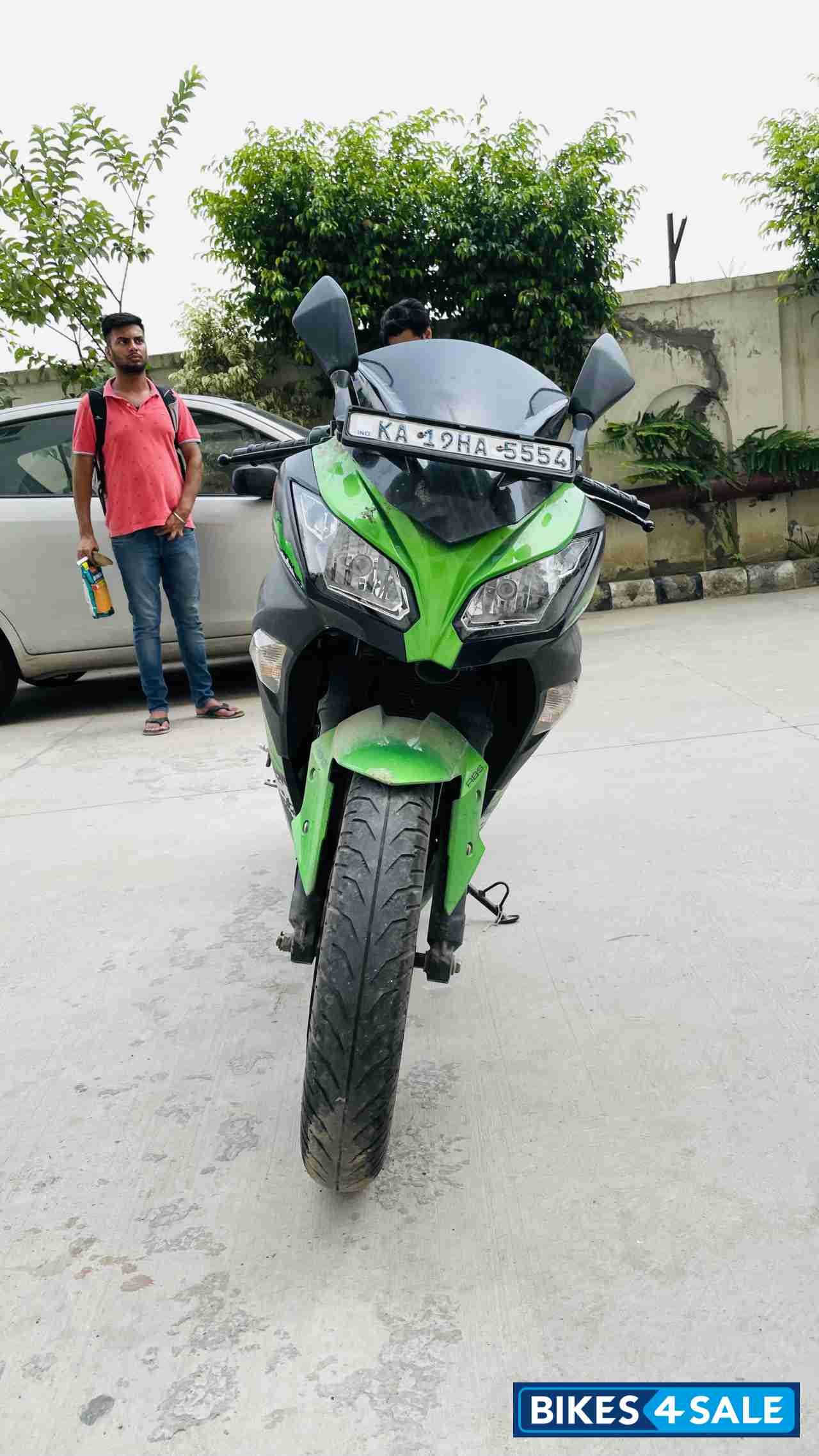 Green Kawasaki Ninja 300 BS6