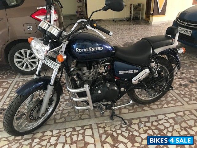 Marine Blue Royal Enfield Thunderbird 500