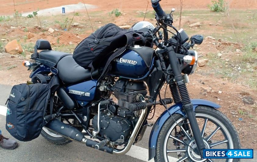 Blue Royal Enfield Thunderbird 500