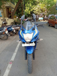 Blue Suzuki Gixxer SF Fi