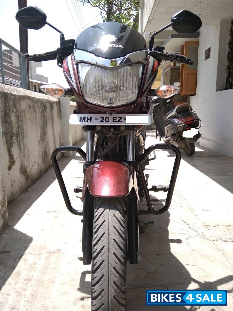 rebel red metallic honda shine