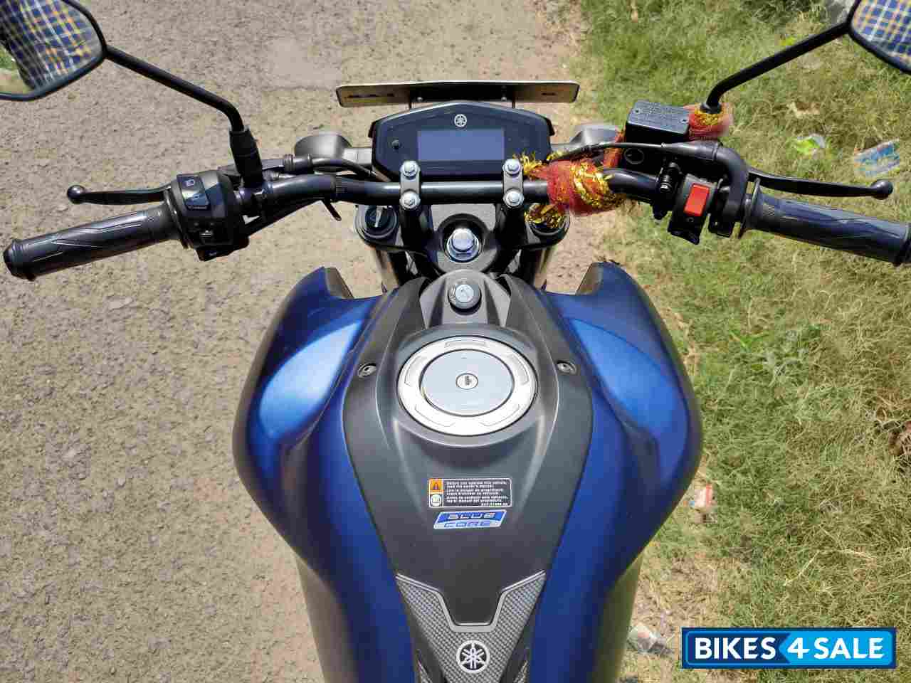 Blue Yamaha FZ-S FI V3