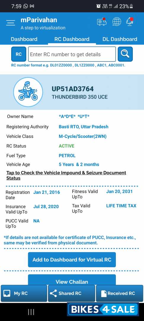 Royal Enfield Thunderbird 350