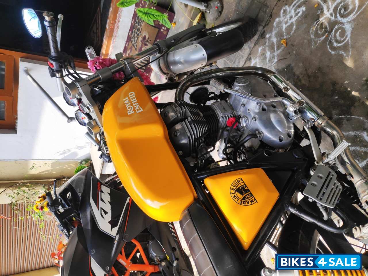 Yellow Royal Enfield Continental GT 535