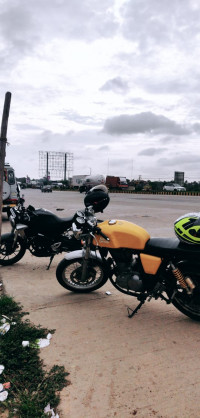 Yellow Royal Enfield Continental GT 535