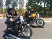 Yellow Royal Enfield Continental GT 535